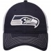 Men's Seattle Seahawks NFL Pro Line by Fanatics Branded College Navy/White Core Trucker II Adjustable Snapback Hat 2760033